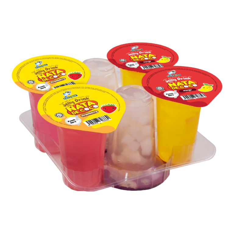 Jelly Drink with Nata De Coco (125g x 6 cups x 16 sets) Manufacturer Malaysia Jelly Drink with
