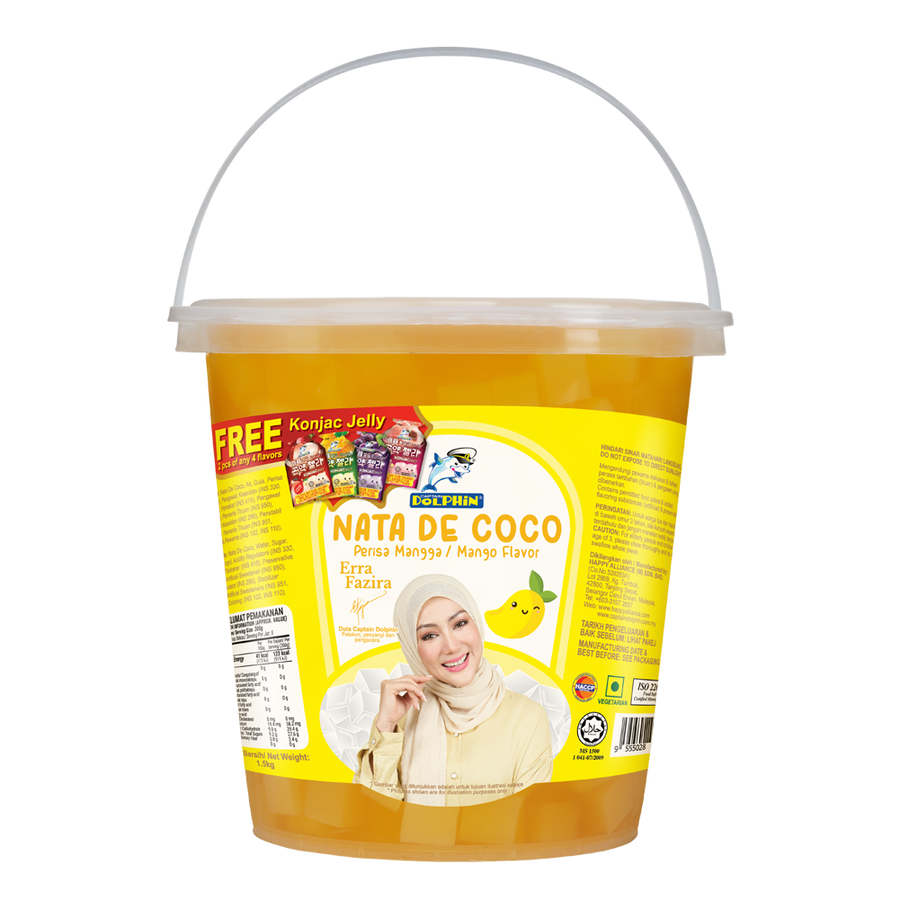 Nata De Coco in Mango Juice (Jumbo Family Pack) 1.5kg | Nata De Coco in ...