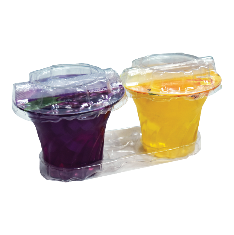 Grape & Mango Jelly Drink with Nata De Coco 180g x 2cups Grape