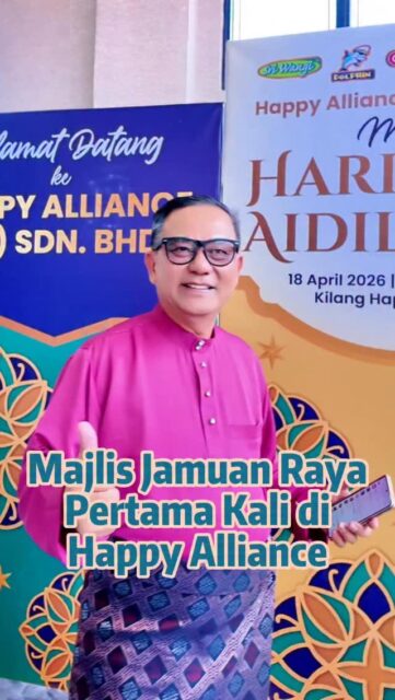 Sekitar Majlis Hari Raya Aidilfitri yang telah berlangsung di kilang Happy Alliance (M) Sdn. Bhd. baru-baru ini. Setinggi-tinggi penghargaan dan terima kasih diucapkan kepada semua tetamu yang hadir. Majlis berlangsung dengan lancar dalam suasana yang penuh kemeriahan. โจ