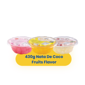 Nata De Coco with Fruit Flavor (430g x 18 bowls)