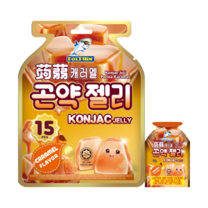 Caramel Konjac Jelly (20g x 15 pcs x 24 bags)