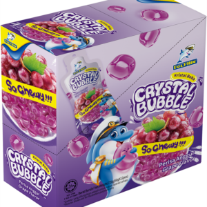 60g x 12pcs Crystal Bubble Box Grape Flavour